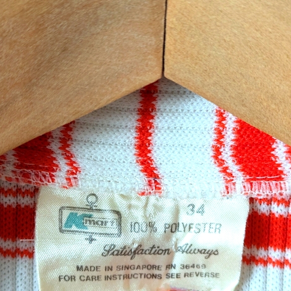 Vintage Kmart Polyester Short Sleeve Stretch V-Neck Collared Top - Picture 5 of 6